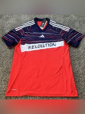 Adidas New England Revolution Red 2025 Third Jersey Youth Size Large